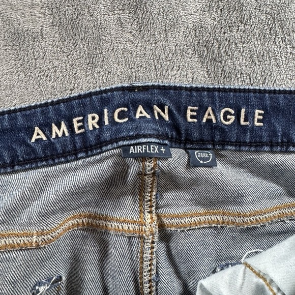 American Eagle AirFlex + Jeans Mens Size 36x32 Blue Bootcut Stretch  (M: 36x31) - Picture 6 of 12